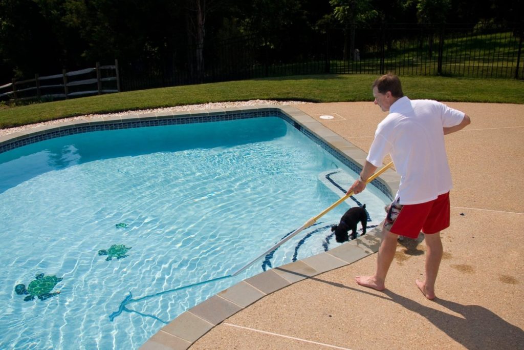 Pool Brushing 1